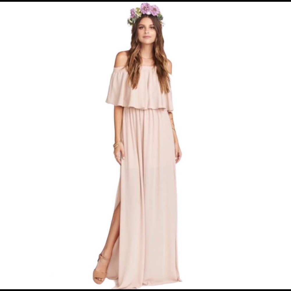 Show Me Your MuMu Hacienda Dress Dusty Blush Crisp